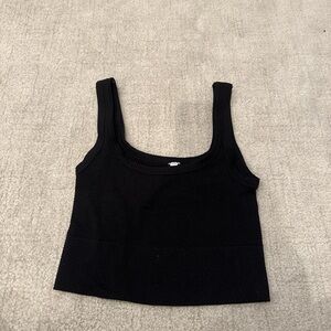 Nikibiki Black Square Neck Tank Top